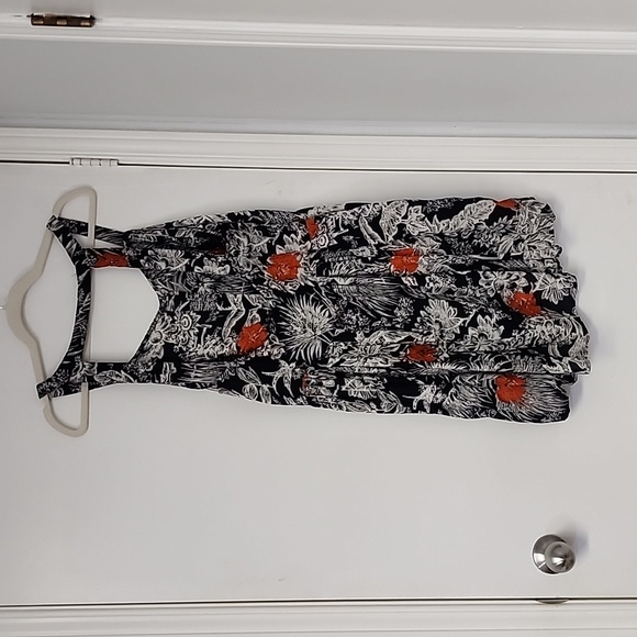 Topshop printed and embroidered summer dress, size 10 - Picture 2 of 5